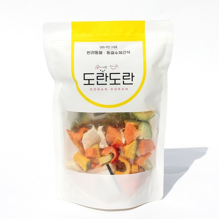 도란도란 동결건조 야채 베지칩스 20g 40g 미니 야채칩 강아지 수제간식 채소 영양 간식, 1개