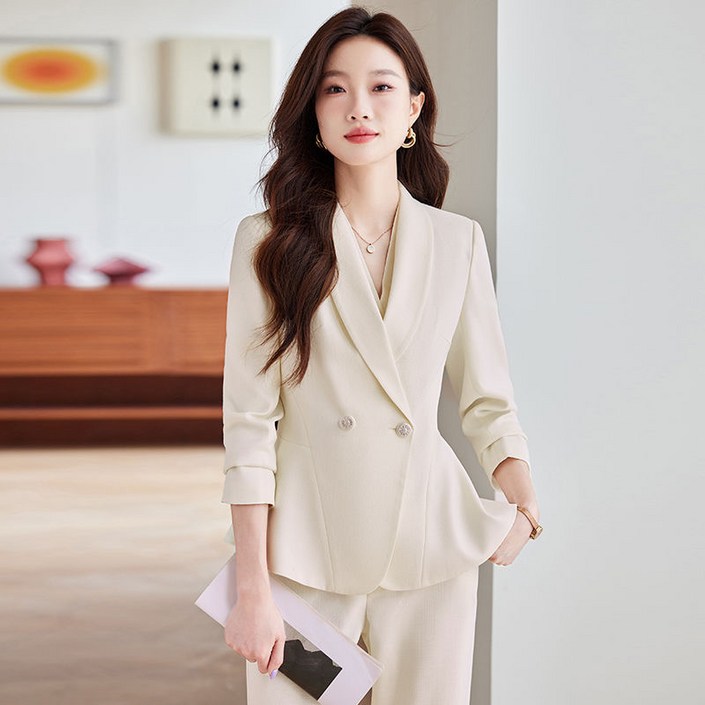 휠렉스 여성 신상 주름 정장 오피스룩 상하세트 YQ35