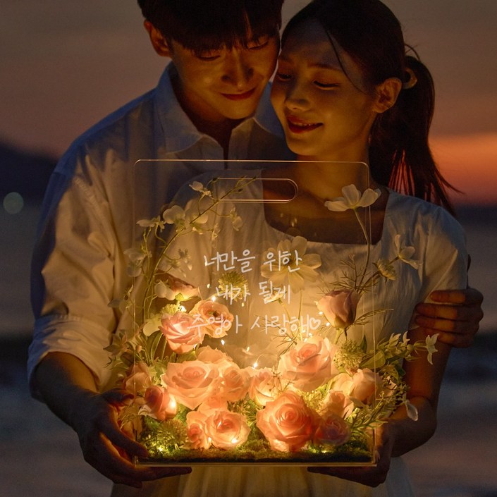 리비트 장미 플라워백 여자친구 생일선물 100일 1주년 기념일 이벤트, 1개, L 리비트 장미 플라워백 여자친구 생일선물 100일 1주년 기념일 이벤트, 1개, L