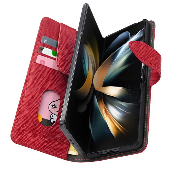 카투소 페르필스 소가죽 갤럭시 Z 폴드 7 6 5 4 3 2 1 다이어리형 핸드폰 케이스