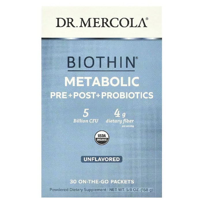 Dr. Mercola (닥터 멀코라) 마이크로바이옴 프로바이오틱스 무맛 50억CFU 30개