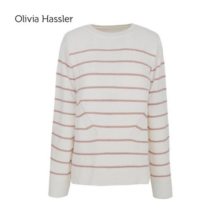 올리비아하슬러 라운드넥 니트 티셔츠OHCSSW102