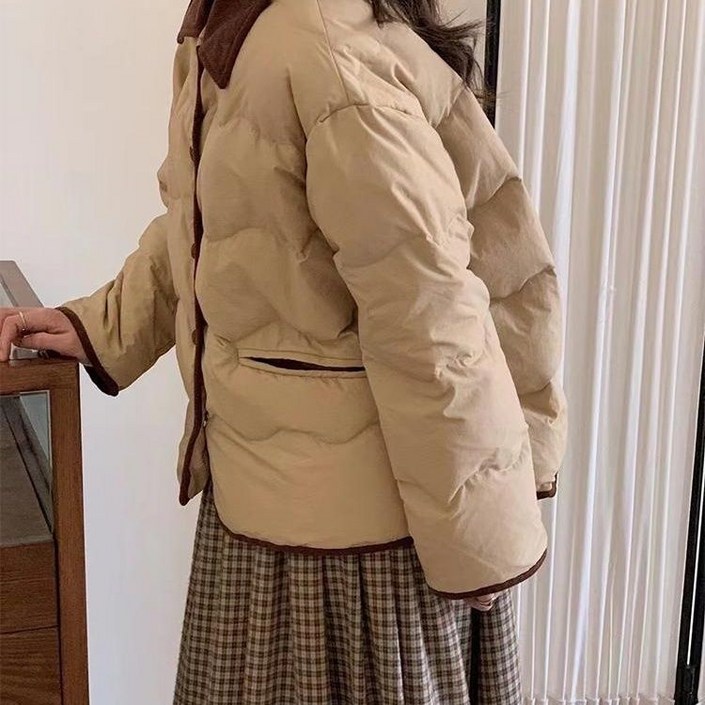 세계일주 가을과 겨울 면화 패딩 재킷 여성의 짧은 코트 mf40