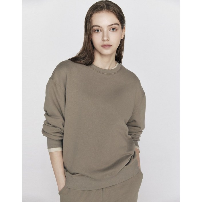 [지오다노]NEW 여성 베이직 테리 맨투맨 티셔츠 05325911