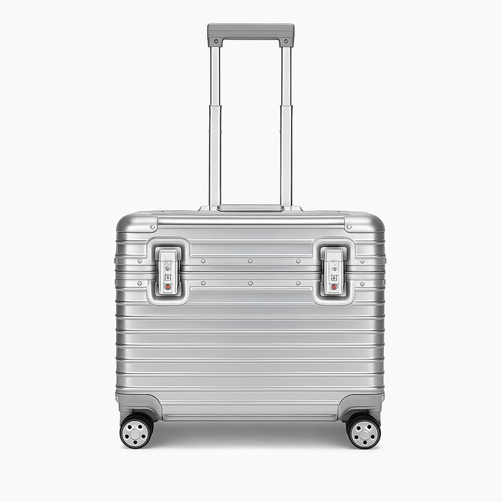 루카벨 알루미늄 파일럿 캐리어 승무원 위로열리는 가방