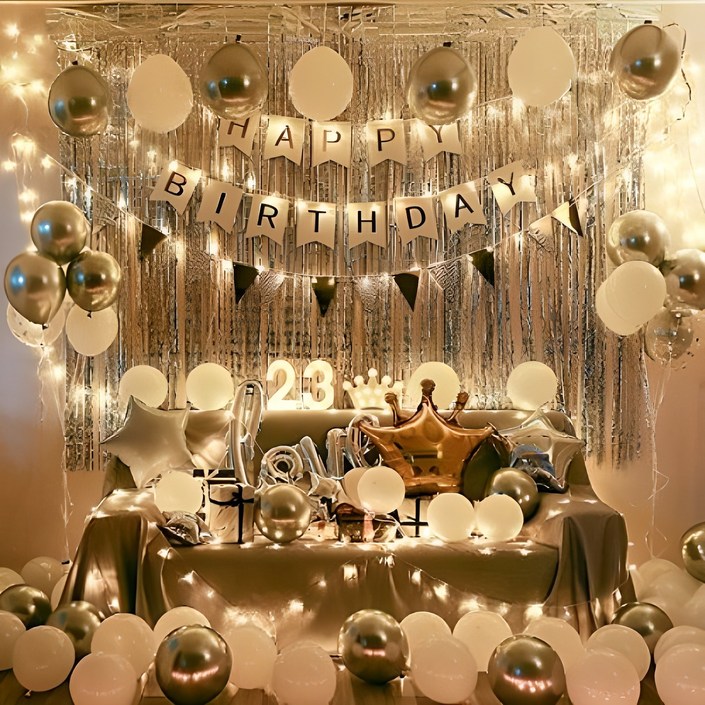 모모링크 생일 홈파티 풍선 용품세트 Y802