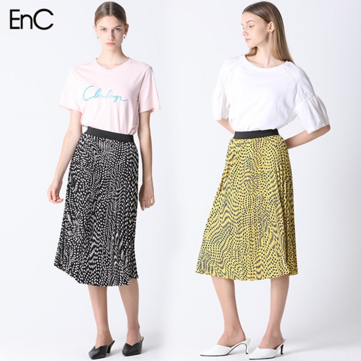 EnC 밴딩 플리츠 스커트 택가격79000원