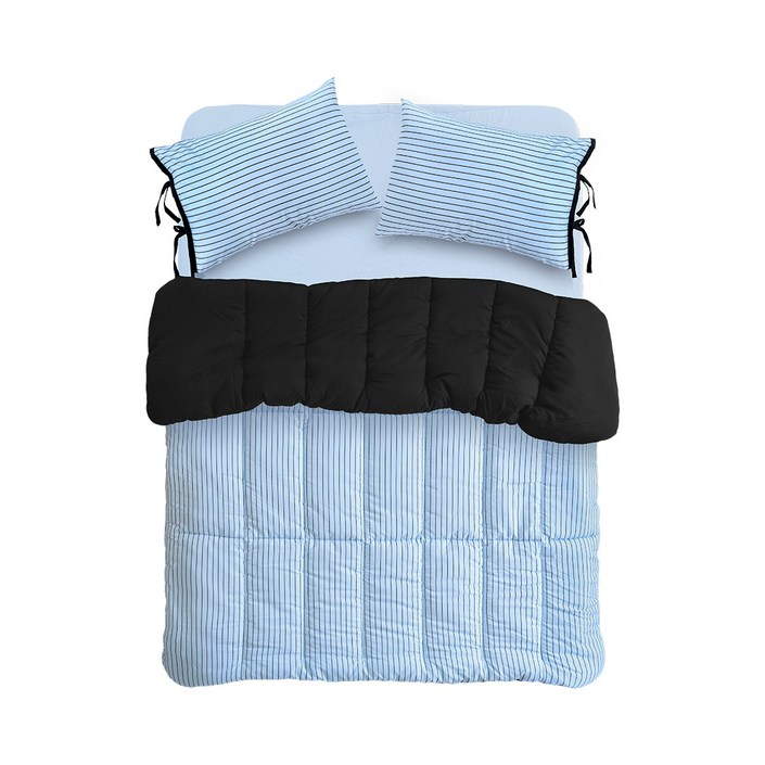 믹스앤매치 에센셜 스트라이프 포인트 항균 사계절 리본베개세트 SSQ 8컬러