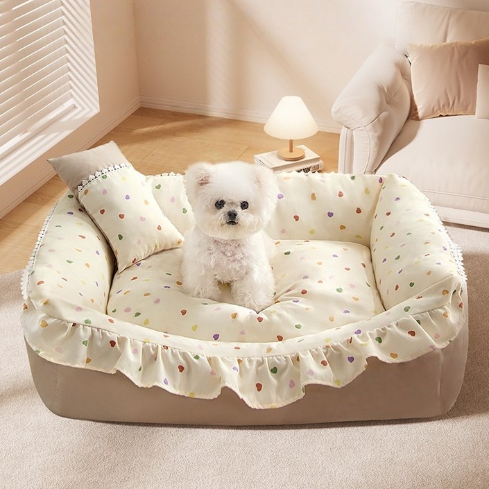 Arsjuo 사계절 강아지 방석 베개 고양이 쿠션 애견 하우스 침대