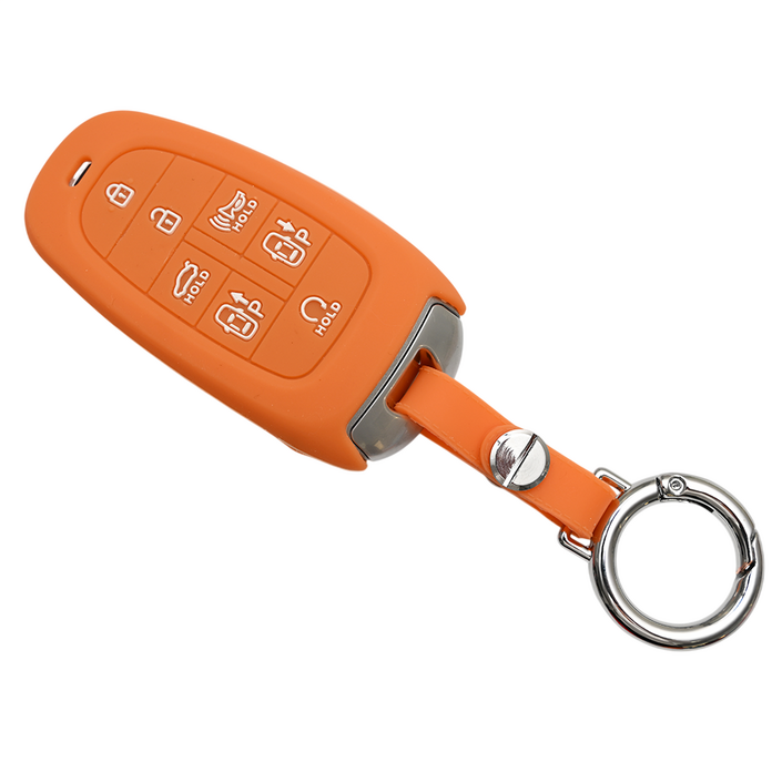 현대 넥쏘 더뉴 그랜저 소나타 DN8 호환 자동차 실리콘 스마트키 차키 케이스 키홀더
