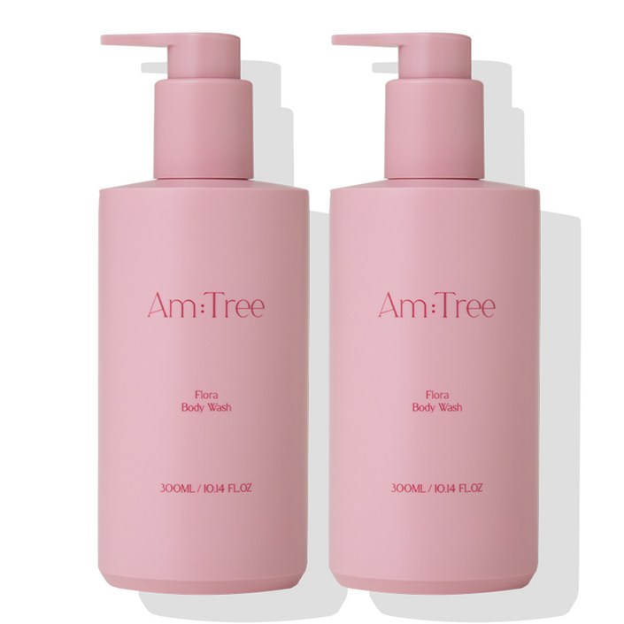 에이엠트리 플로라 로즈머스크 퍼퓸 바디워시 화이트 가드니아 향, 2개, 300ml