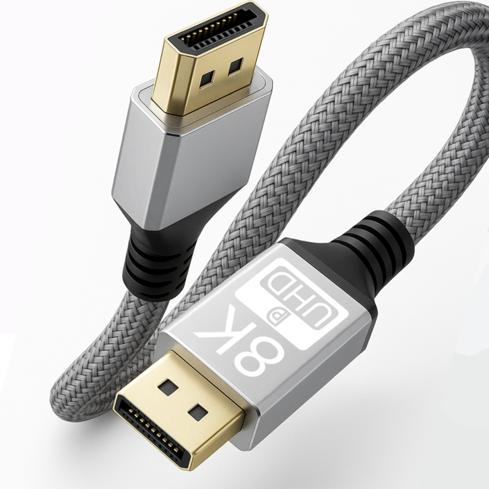 코드온 DP 케이블 1.4v 8K UHD 고속 전송 줄꼬임방지  1416UD8K