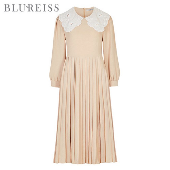 블루레이스 블루레이스 레이스카라플리츠원피스B2S1OP3161