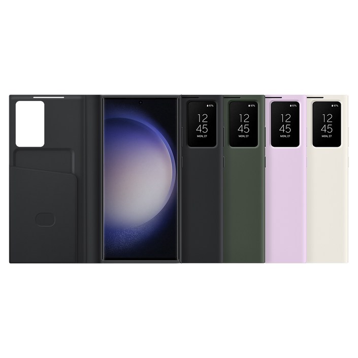 삼성 정품 갤럭시 S23울트라 스마트 뷰 월렛 케이스 EFZS918 N