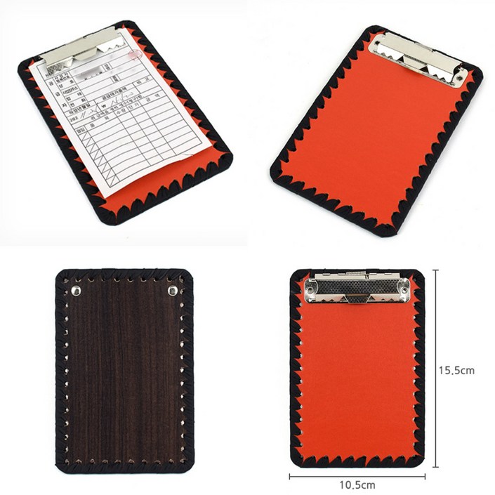 포스빌지 가죽클립보드 종이받침대 영수증철 빌지패드 메뉴판보드 빌패드 미니클립보드 가죽결재판 간이영수증철