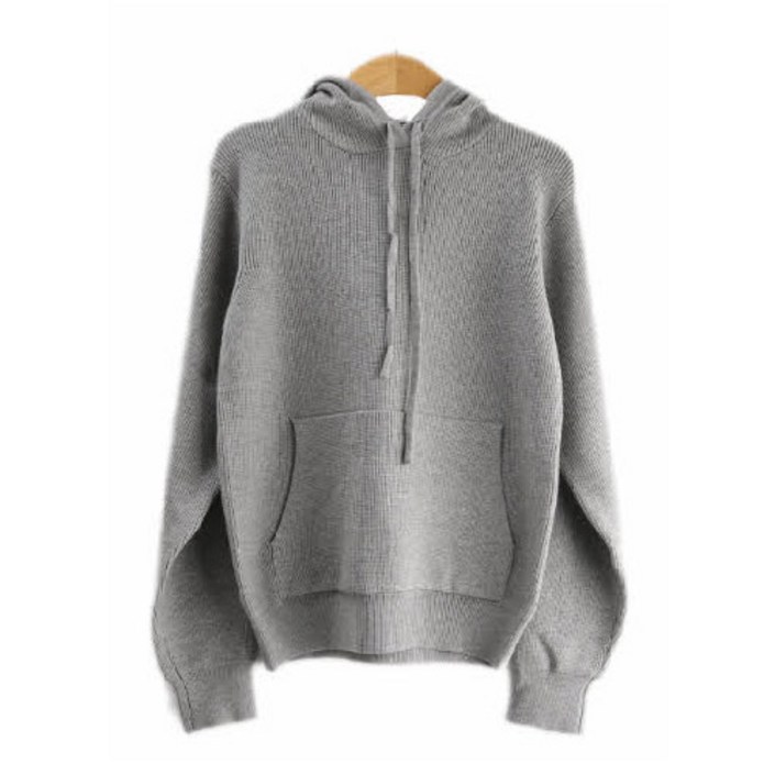 라온느 후드 베이직 니트 3color