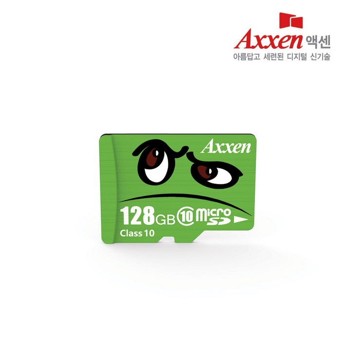 액센 캐릭터 UHSI Class10 Micro SD카드 100MBs 128GB, 128GB