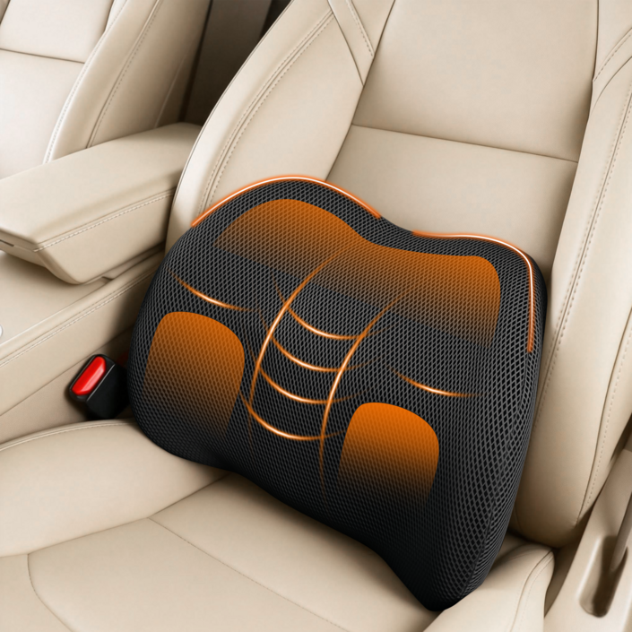 KEMEI 차량용 허리 지지 쿠션 메모리폼 운전석 사무실 겸용 요추쿠션