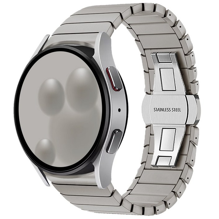 아이메이드잇 갤럭시워치 호환 링크 브레이슬릿 스트랩 밴드, 그레이 티타늄