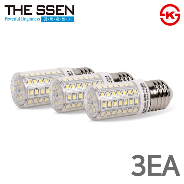 더쎈 LED 콘램프 7W 미니 콘램프 총알전구 스틱램프 E26 세트