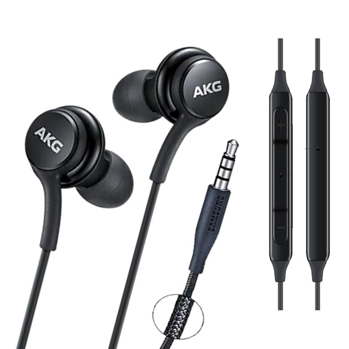 삼성 AKG 이어폰 정품 갤럭시 S9 S8 S10 노트9 노트8 인강 게임용, 블랙그레이, 단일상품