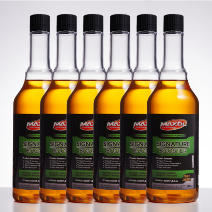 맥쏠 시그니처 부스터 연료첨가제 디젤경유 300ml, 6개, 디젤경유