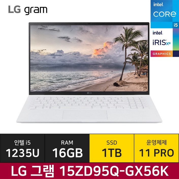 LG 그램15 15ZD95QGX56K 사무용노트북 1TBWin11