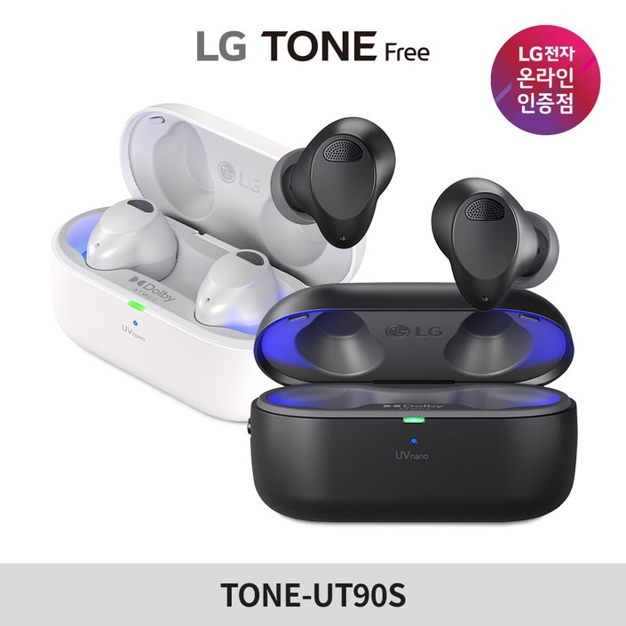 LG 톤프리 TONEUT90S TWS 블루투스이어폰, 무선이어폰, 적응형 노이즈캔슬링, 돌비사운드, 헤드트래킹, 음성픽업 3마이크, 통화품질 향상, UVnano 99.9 살균, 블랙A133 LG 톤프리 TONEUT90S TWS 블루투스이어폰, 무선이어폰, 적응형 노이즈캔슬링, 돌비사운드, 헤드트래킹, 음성픽업 3마이크, 통화품질 향상, UVnano 99.9 살균, 블랙A133