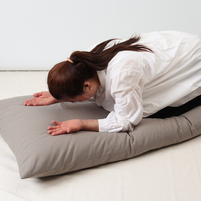 므스브공방 108배방석 목화솜 대형 린넨 쿠션 70×110