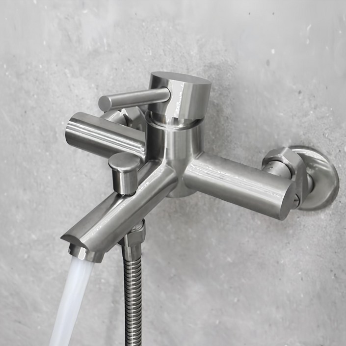 로딘 샤워기수전 무광 욕실 스텐304 샤워수전 욕조 샤워기 수도꼭지 교체 IN131, 1개