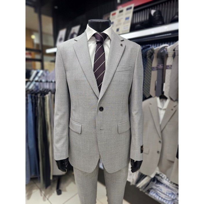 파렌하이트 S/S 이태리 수입 CANONICO 라이트 그레이 솔리드 정장E2316GYL