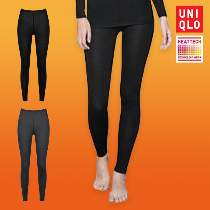 [매장판]유니클로 여성 히트텍 하의 내의 발열 내복 레깅스+STOC파우치