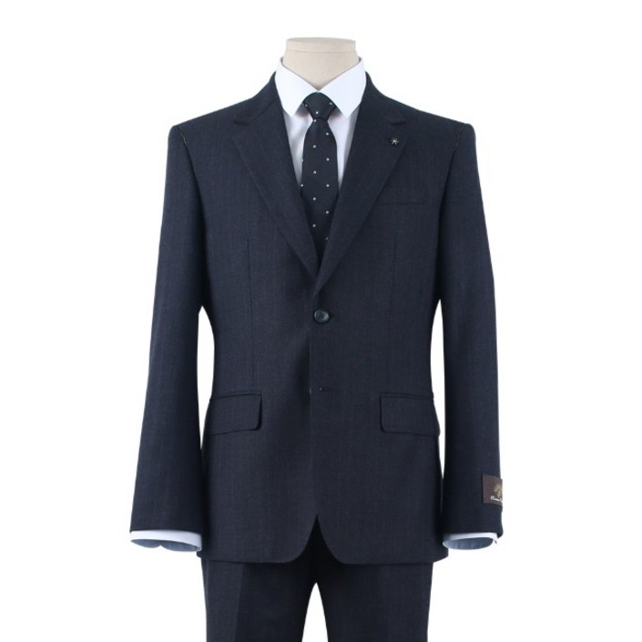 캐시미어 스트라이프 프리미엄 네이비 정장세트 TSU315060