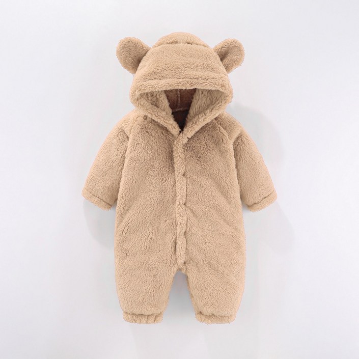 베어 후드 곰돌이 아기우주복 유아 방한 우주복 돌아기선물