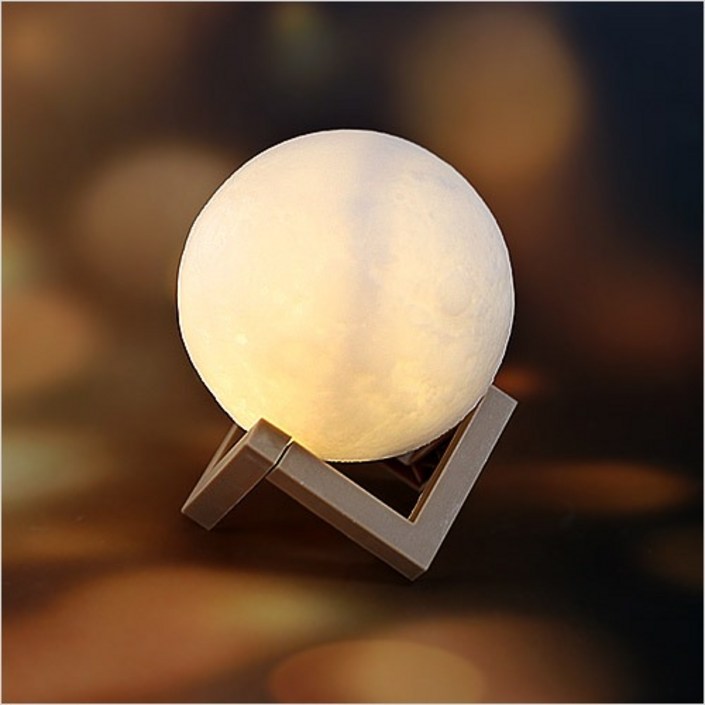 감성  led 달 무드등 조명 만들기