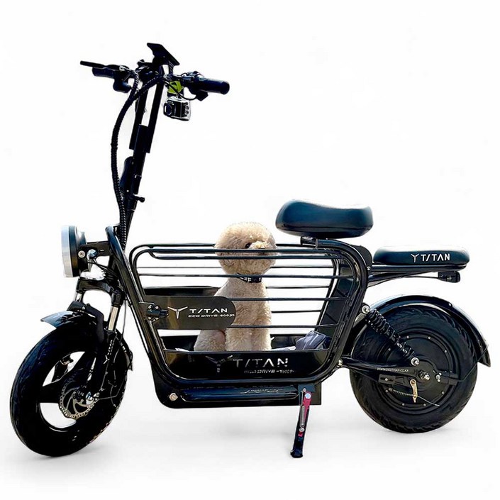 타이탄600 pro 강아지 대형견 대용량 전기 스쿠터 전동 21ah 블랙, 블랙2번사은품, 하이텐강