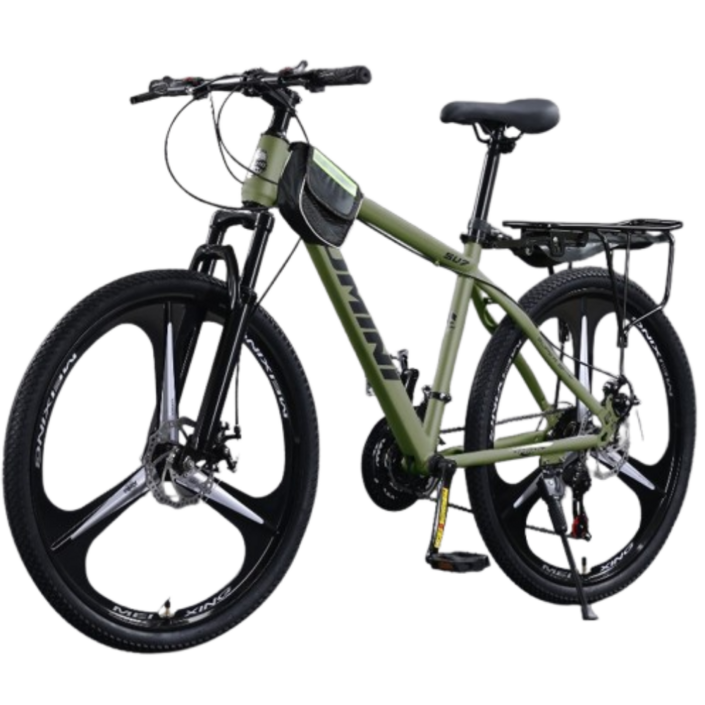 오미닉 고성능 MTB자전거 21단 입문용 출퇴근 등하교 학생자전거, 1개, 170cm, 블랙삼각휠