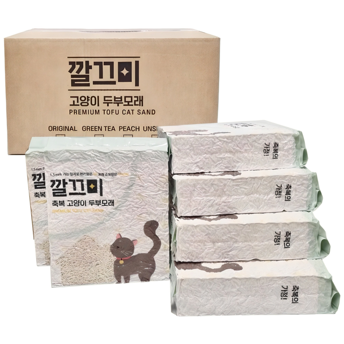 고양이두부모래 1.5mm 극세사입자