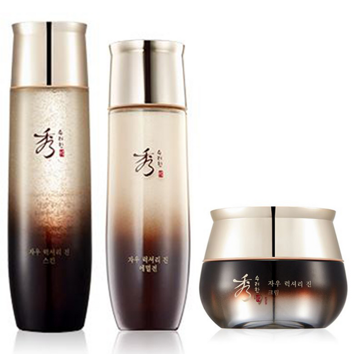 수려한 자우 럭셔리 진 3종세트 스킨에멀전크림, 1세트