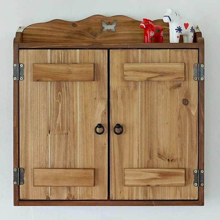 나무다움 원목 인터폰 비디오폰 박스 가리개 배전반 두꺼비집 벽장식 인테리어소품, 브라운