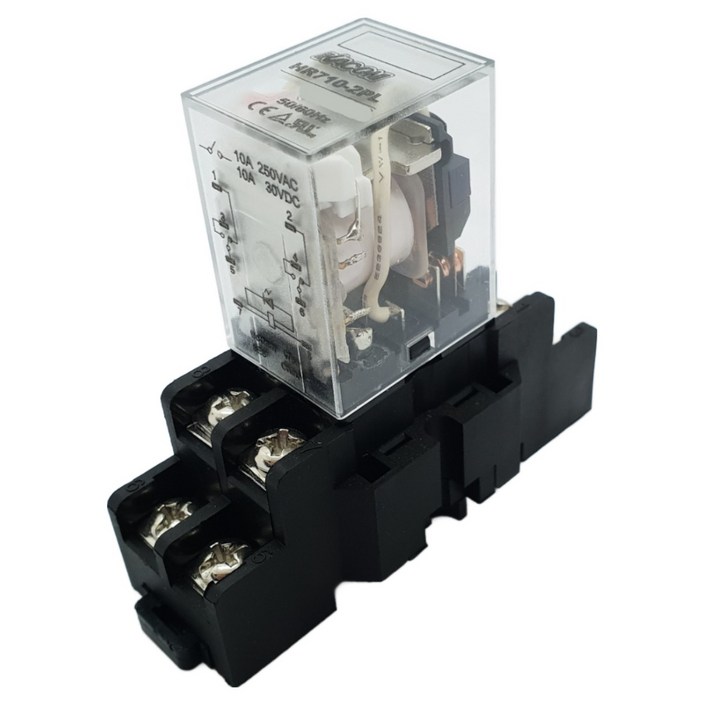 HR7102PL KACON LY2 8핀 AC220V, DC12V,DC24V 릴레이 LED릴레이, 1개