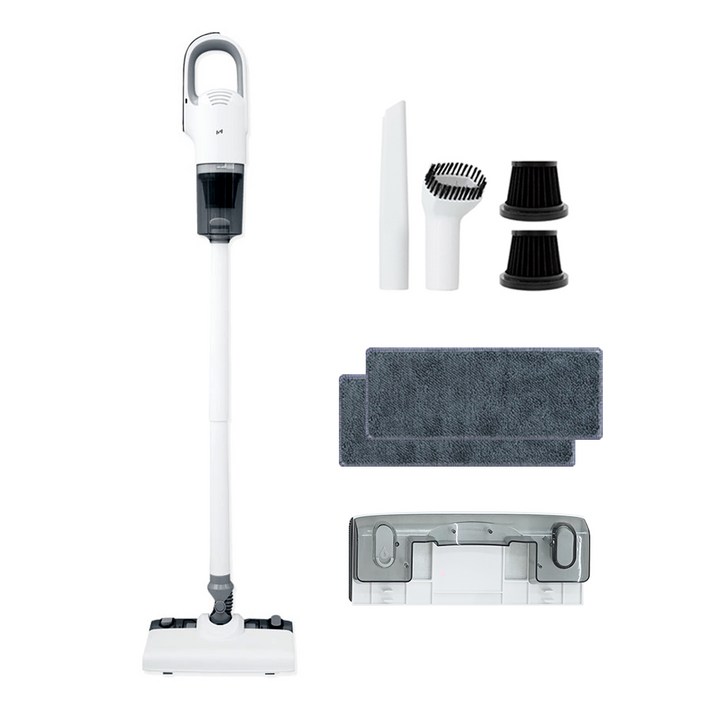 humming 무선 청소기  물걸레 세트 HMLVC2502W, 화이트, HMLVC2502W