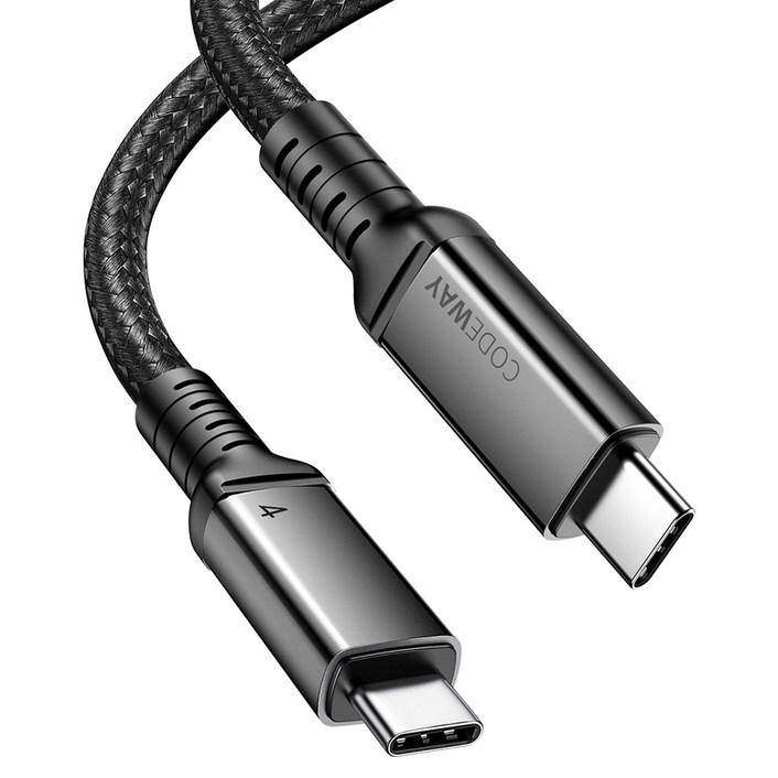 코드웨이 C타입-C타입 USB4 8K 썬더볼트4 호환 240W 40Gbps 고속충전 데이터 케이블