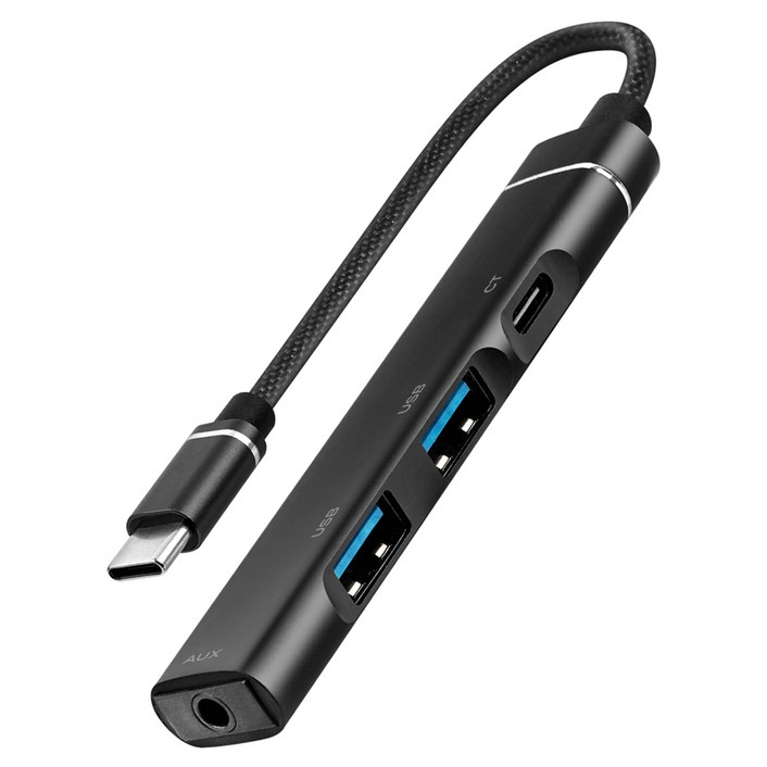 스마텍 4in1 노트북 C타입 멀티 허브 포트 STUH200, 1개