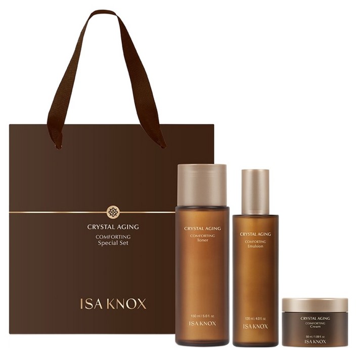 이자녹스 크리스탈 에이징 컴포팅 3종 세트  쇼핑백