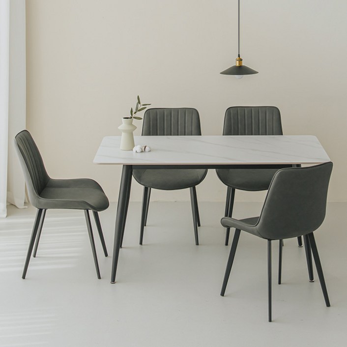 퍼리든 도프트 사각 세라믹 1400 식탁세트 4인용 방문설치