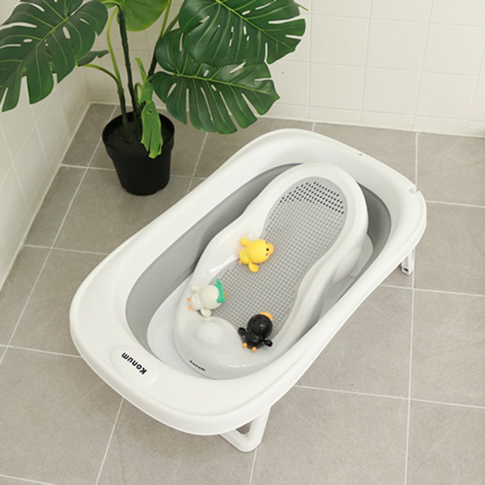 코넘 유아용 욕조 등받이 + 접이식 세트