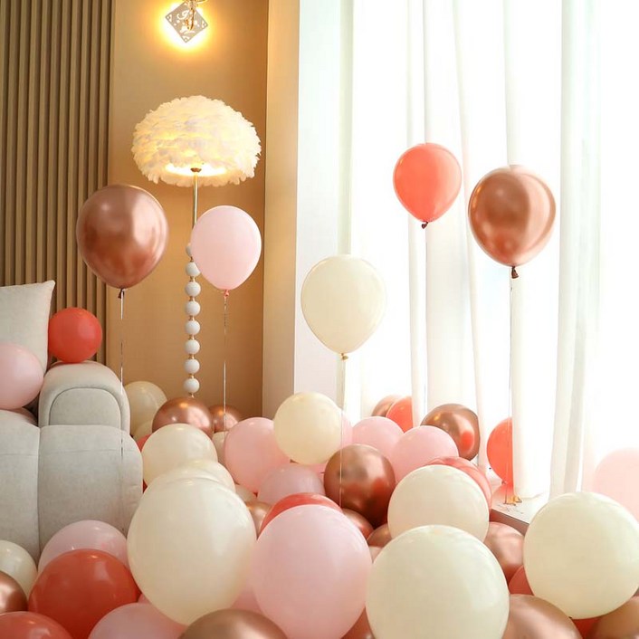 피앤비유니티 풍선 50p 세트 로즈골드