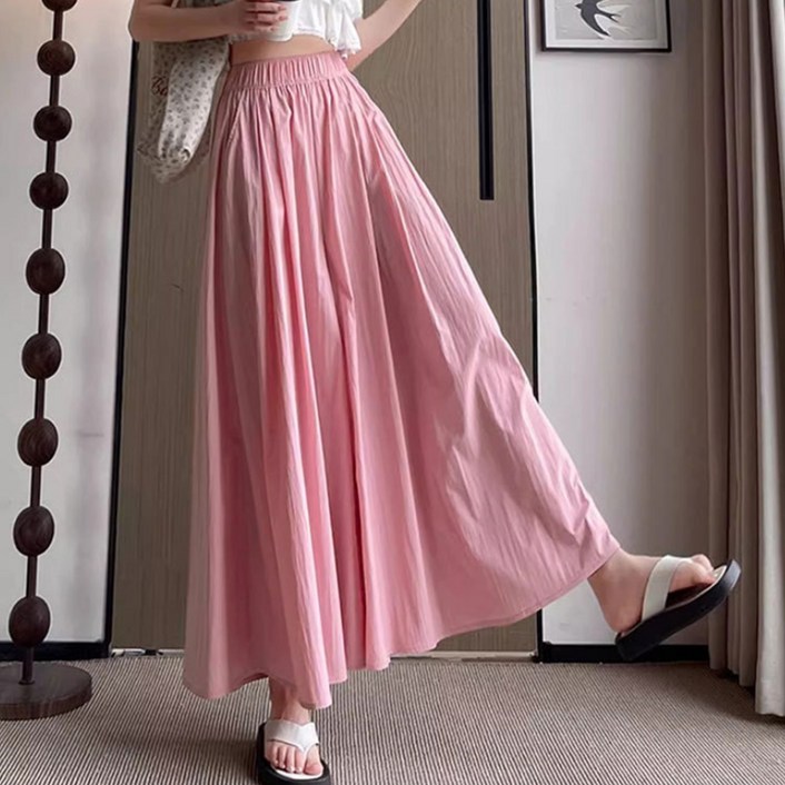 안다로미 여성용 페이크스커트 와이드 팬츠