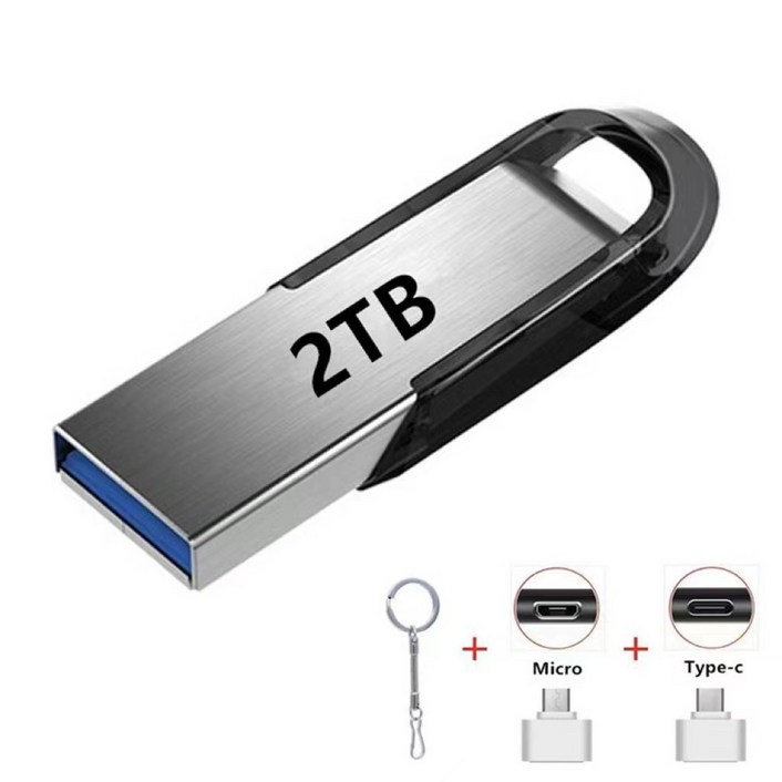 USB 1TB 2TB 1테라 2테라 대용량 외장 메모리 고속 디스크 이동식메모리, 2TB 10